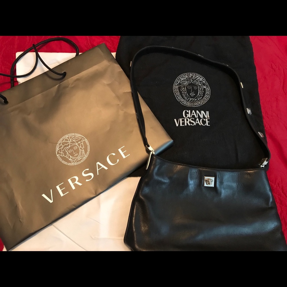 Gianni Versace Handbag with Studded Strap